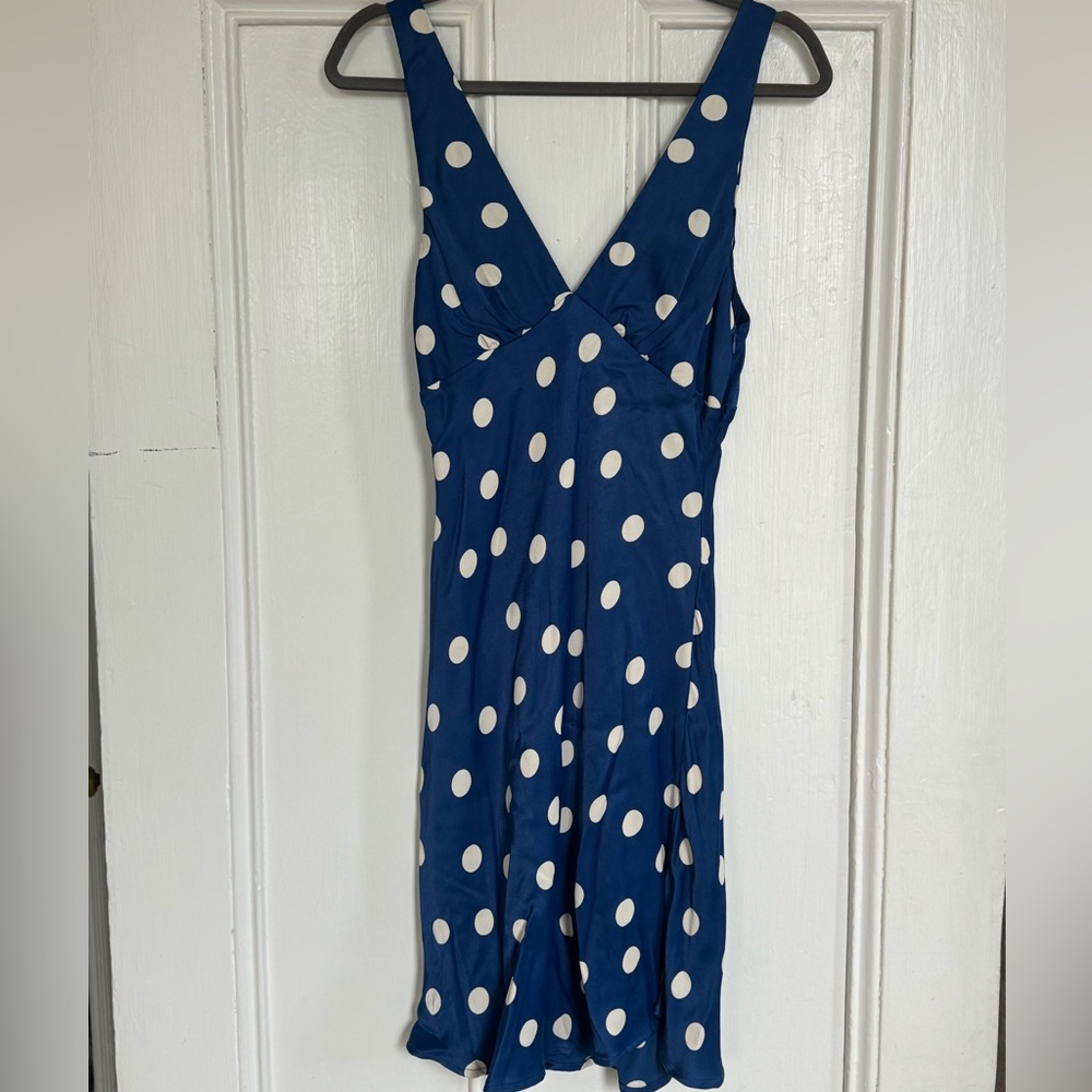 Blue Polka Dot Dress